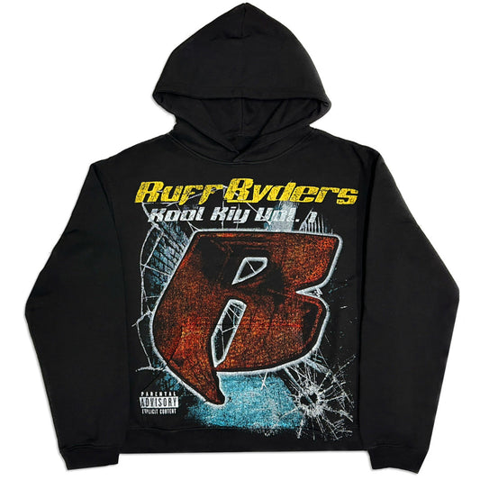 KIY Studios X Ruff Ryders "Shattered Vol.1" Black Hoodie